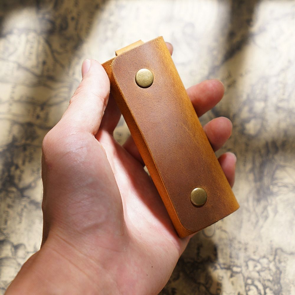 Men'S Minimalist Accessories - 미니멀리스트 다기능 남성용 정품 가죽 미니