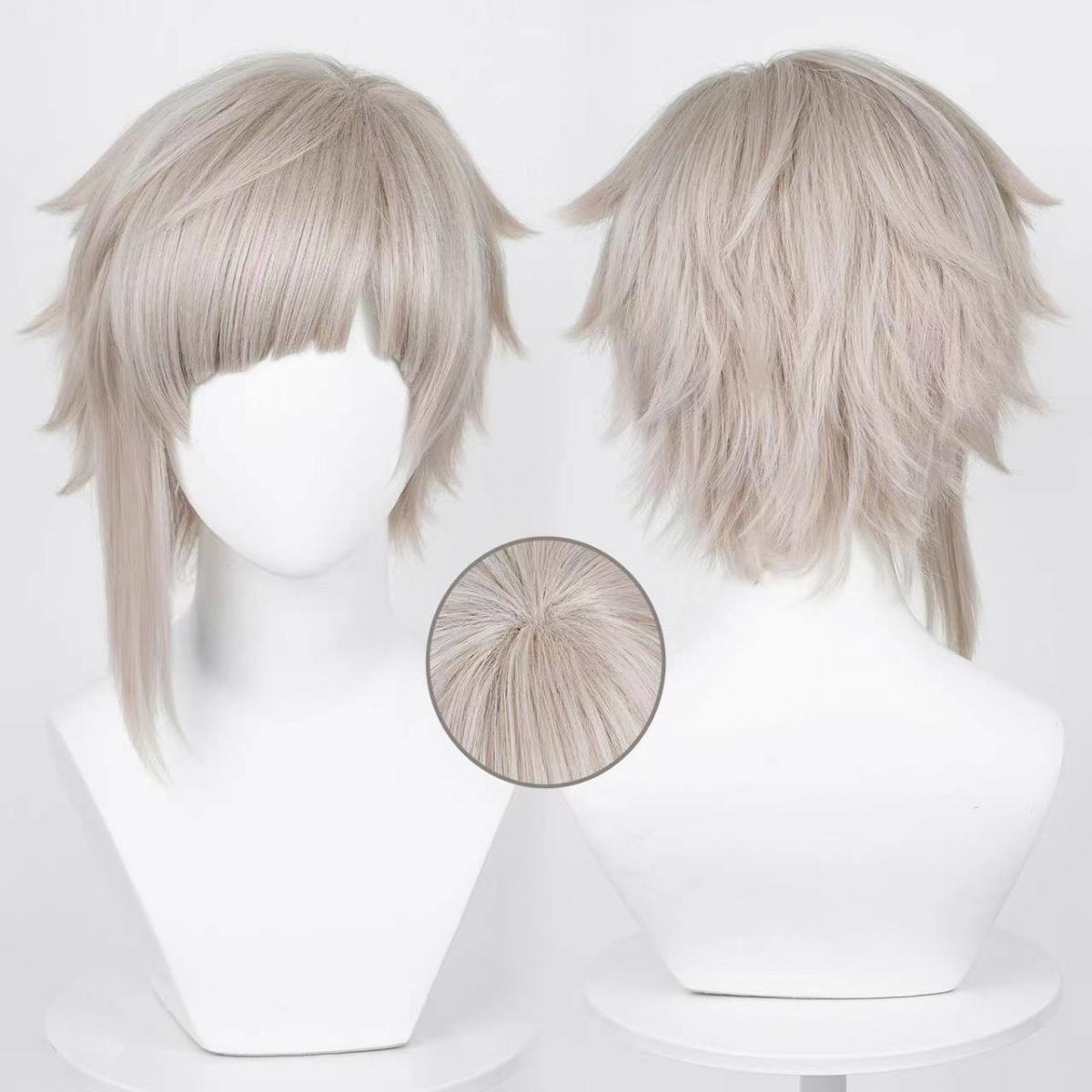 Men Accessories Silver - 코믹 남성 나카지마 아츠시 코스프레 가발