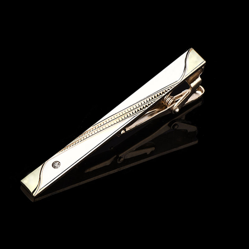 Men Accessories Silver - 남성용 타이 클립 1개, 금색과 은색,