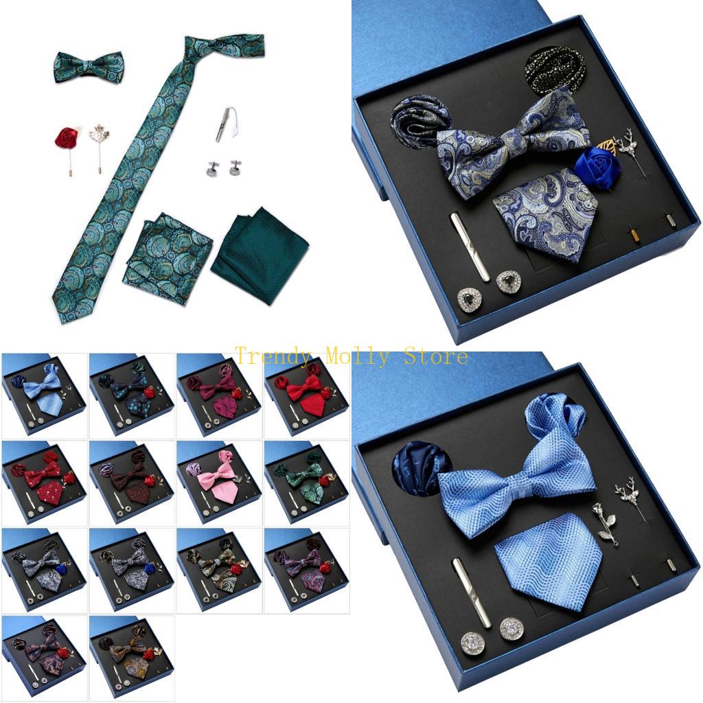 Neck Tie Set Box - N5KB 9PCS 남자 패션 넥타이 세트