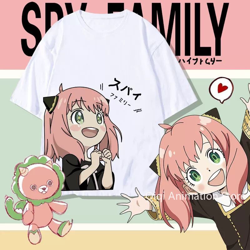 Men'S Accessories Clothing - SPY×FAMILY Anime Anya Forger 주변기기 반팔