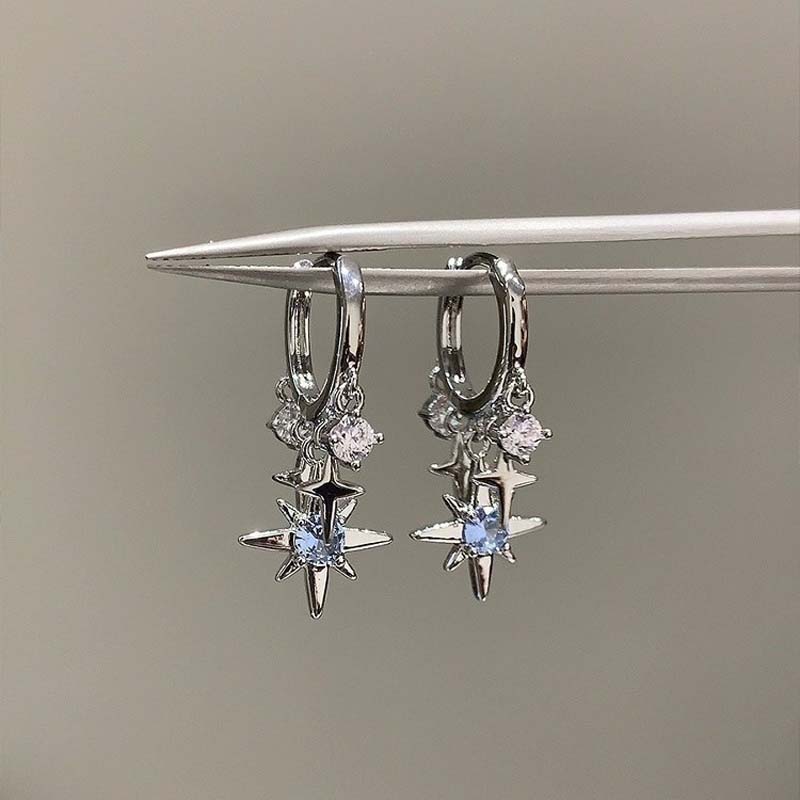 Men'S Accessories Jewelry Sale - 새로운 Y2K 블루 지르콘 스타 태슬