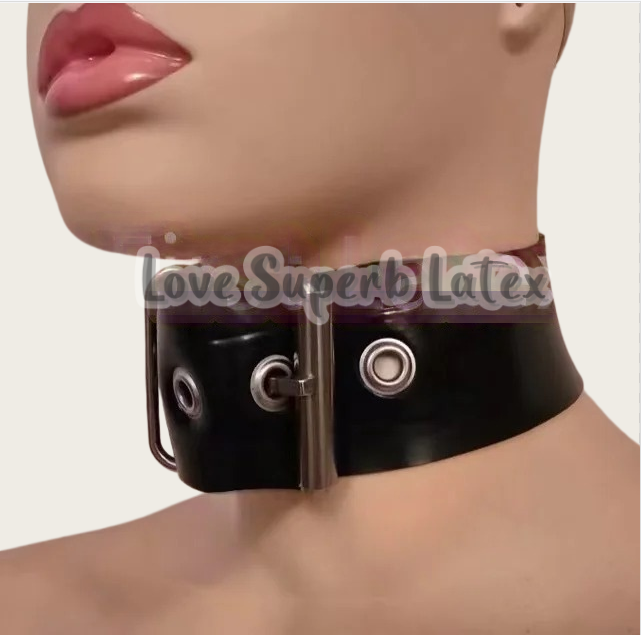 Men'S Accessories Clothing - 0.4mm 섹시 라텍스 넥 초커 고무