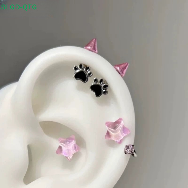 Men'S Accessories Jewelry Sale - 핫세일 귀여운 고양이 발톱 악마 스터드