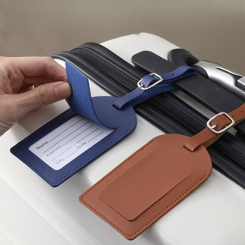 여성 남성 수하물 태그 PU 가죽 여행용품 여행 가방  - Men Accessories Name 리뷰 및 가격