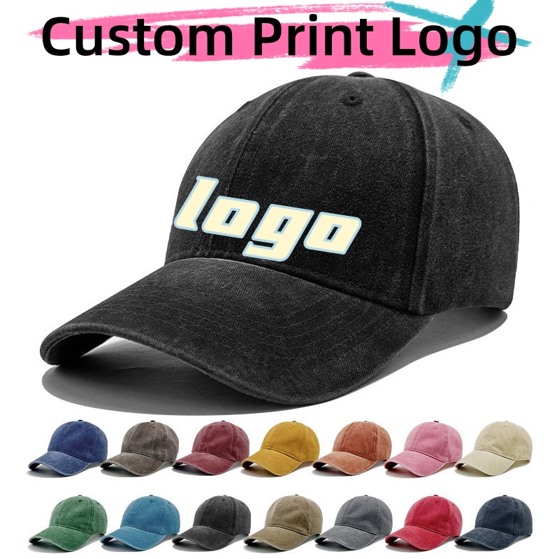 맞춤형 로고 프린트 빈티지 워싱 코튼 야구 모자 코튼  - Hat Snapback Cap 리뷰 및 가격