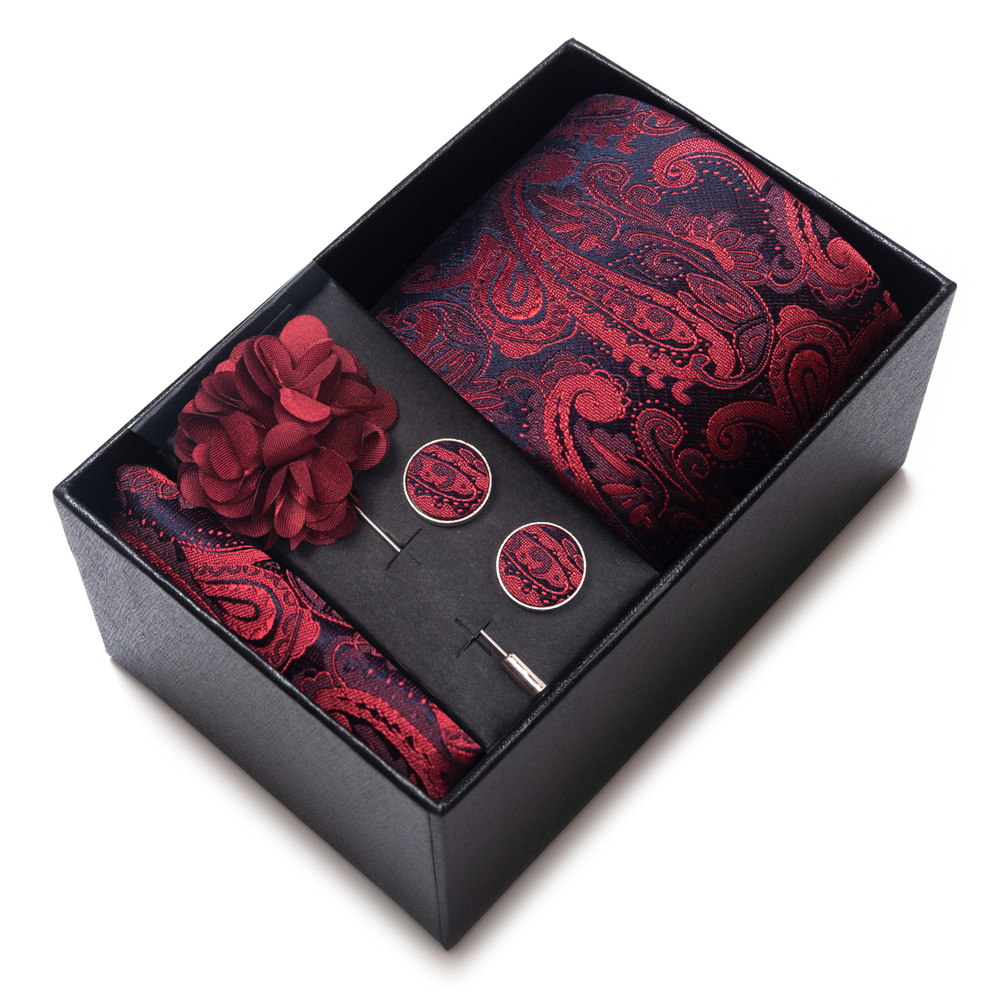남성 정장 액세서리, 4종 선물 세트, 휴일 선물로 완 - Neck Tie Set Box 리뷰 및 가격