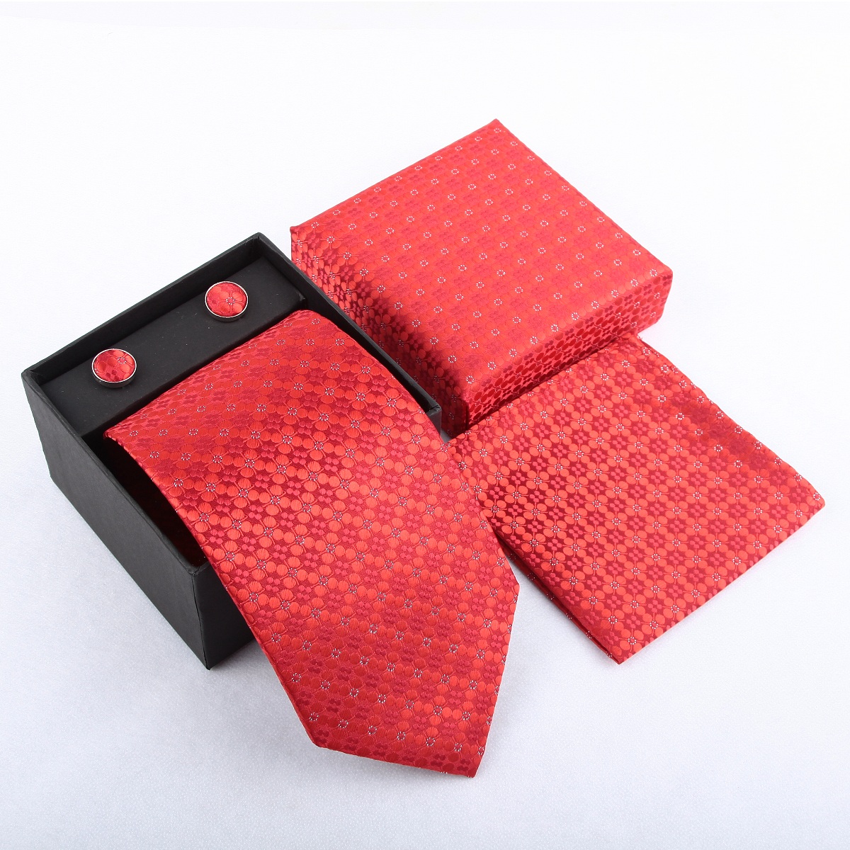 남성용 캐주얼 넥타이, 손수건, 커프스 버튼 세트, 크 - Neck Tie Set Box 리뷰 및 가격