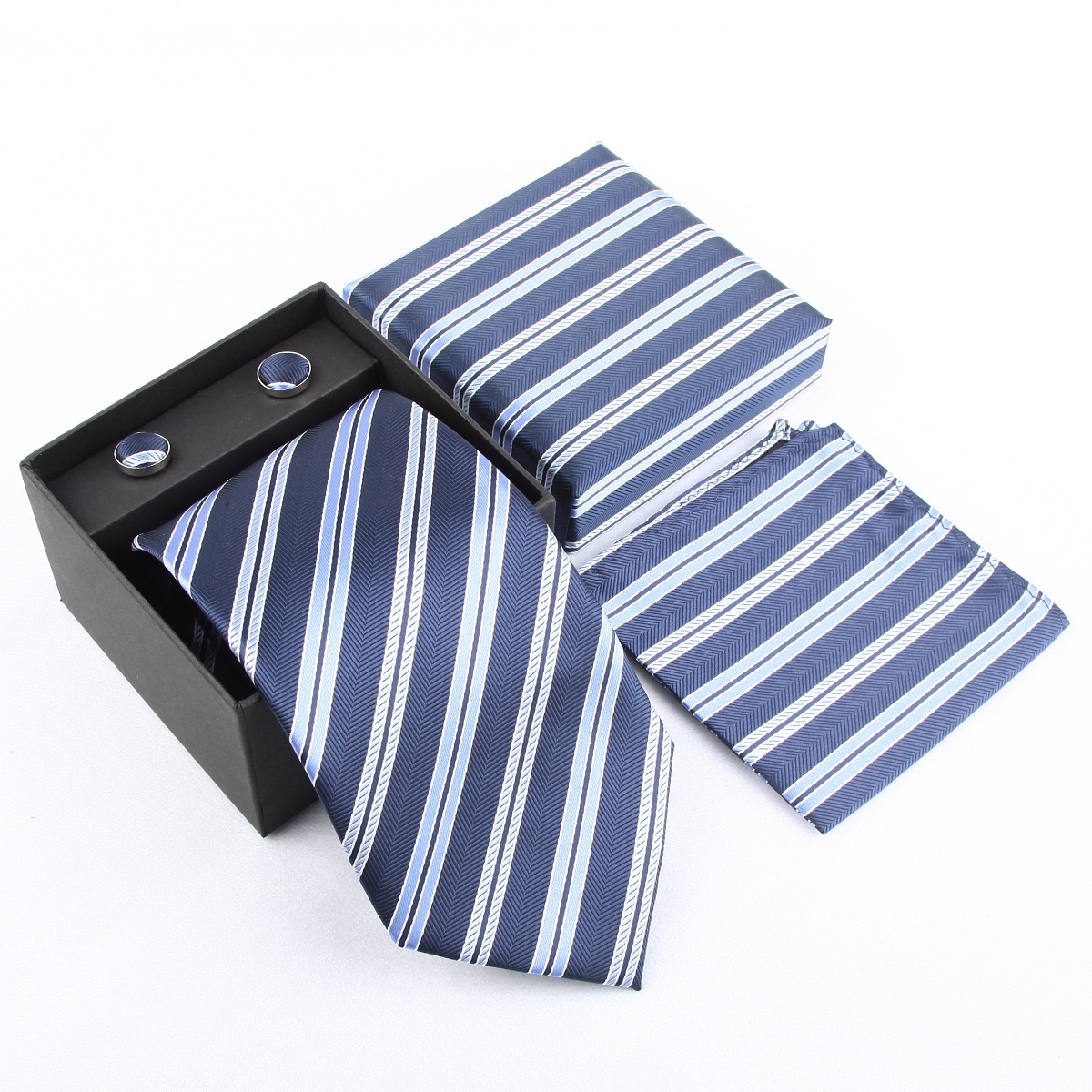 남성용 캐주얼 넥타이, 손수건, 커프스 버튼 세트, 크 - Neck Tie Set Box 리뷰 및 가격