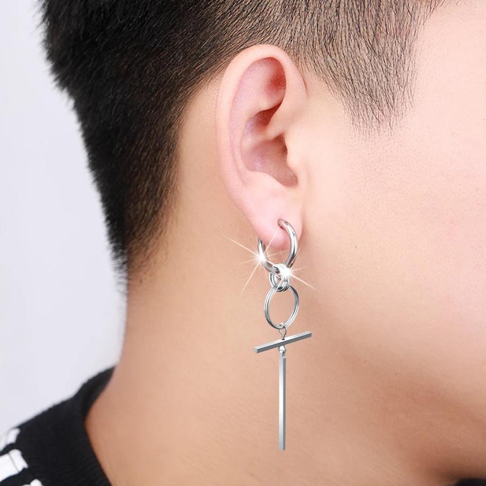 1/2개 스테인리스 스틸 펜던트 드롭 귀걸이 여성용 남 - Men'S Minimalist Accessories 리뷰 및 가격