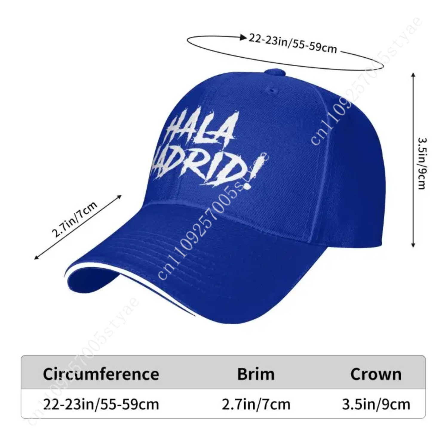 Hala Madrid Letters Print 샌드위치 - Hat Snapback Cap 리뷰 및 가격
