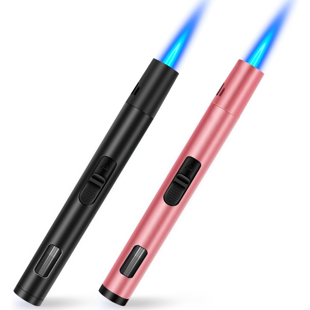 2팩 리필 가능 방풍 토치 라이터, 캠핑 바베큐 양초용 - Lighter Windproof 리뷰 및 가격