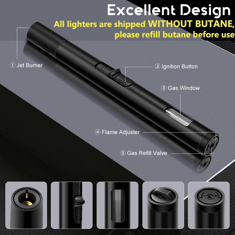 2팩 리필 가능 방풍 토치 라이터, 캠핑 바베큐 양초용 - Lighter Windproof 리뷰 및 가격