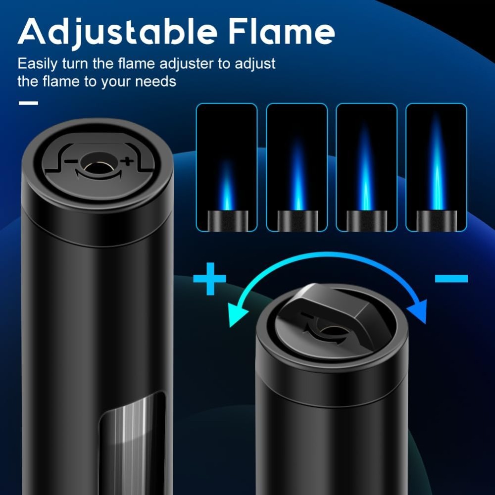 2팩 리필 가능 방풍 토치 라이터, 캠핑 바베큐 양초용 - Lighter Windproof 리뷰 및 가격