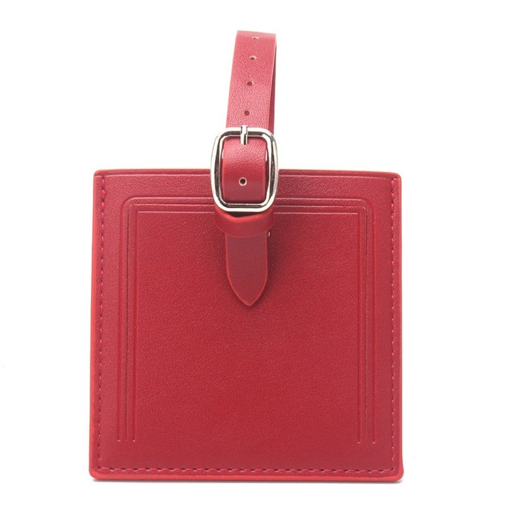사각형 가죽 수하물 라벨(서명 용지 포함) 휴대용 여행 - Men Accessories Name 리뷰 및 가격