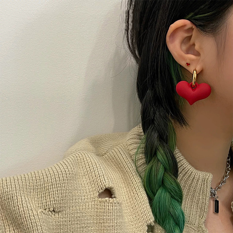 남성 여성을 위한 미니멀리스트 블랙 하트 드롭 귀걸이, - Men'S Minimalist Accessories 리뷰 및 가격
