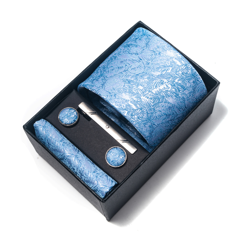 뜨거운 판매 8 cm 넥타이 손수건 커프스 단추 클립  - Neck Tie Set Box 리뷰 및 가격