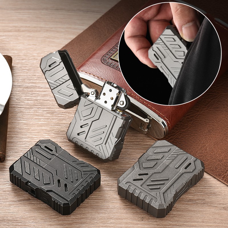 티타늄 합금 라이터 케이스 남성용 아버지 선물 라이터  - Lighter Windproof 리뷰 및 가격