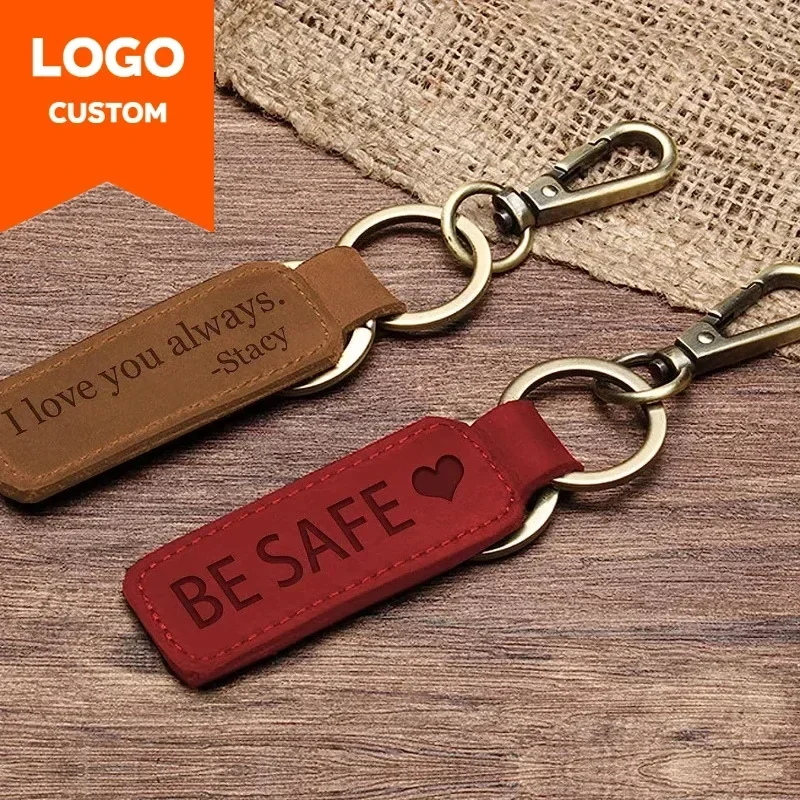 남녀공용 레이저 커스텀 로고 가죽 키체인, 빈티지 각인 - Men Accessories Silver 리뷰 및 가격