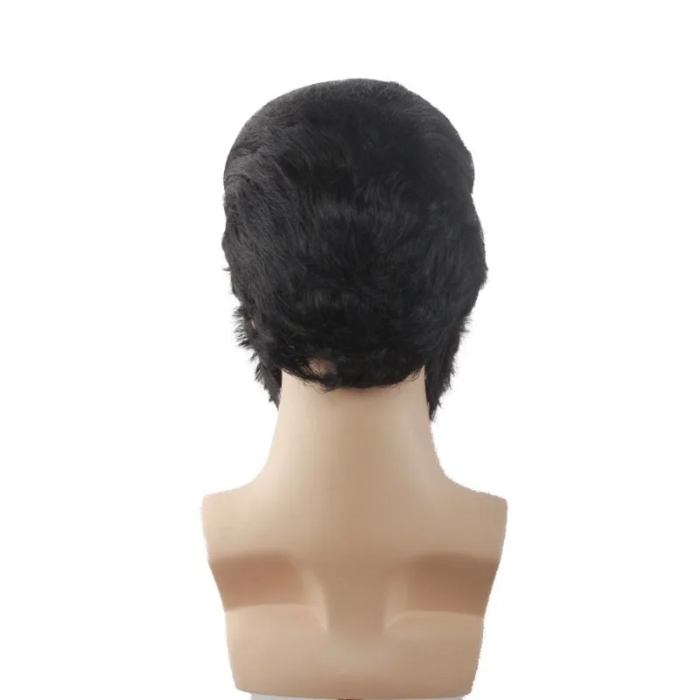 레트로 맨 스타 코스프레 가발 블랙 버튼 메쉬 8인치  - Men Accessories To Wear 리뷰 및 가격