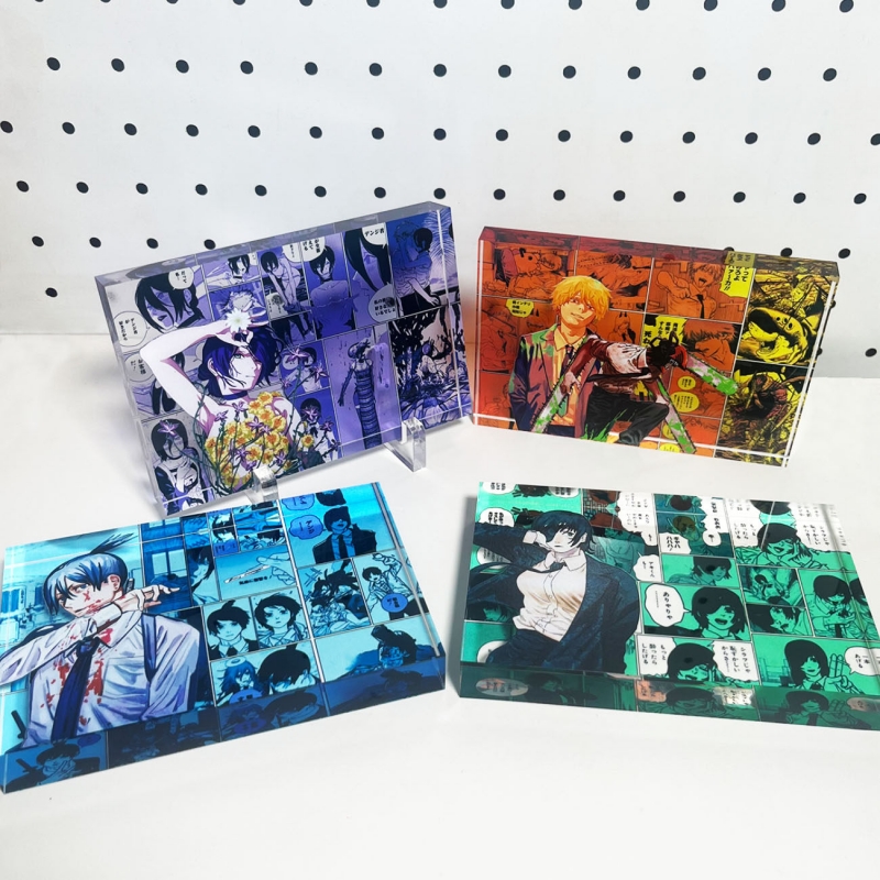 체인소맨 아크릴 블록 데스크탑 장식품 덴지 마키마 파워 - Men Accessories Collection 리뷰 및 가격