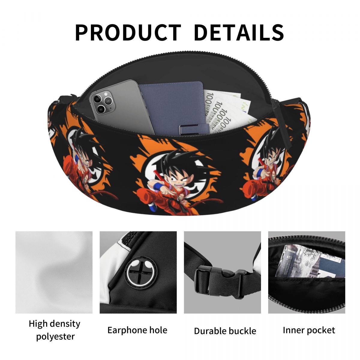커스텀 손오공 Z 패니팩 남녀공용 애니메이션 드래곤볼Z - Men Accessories Collection 리뷰 및 가격