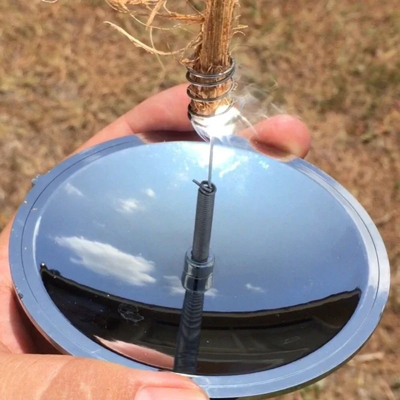 1PC 야외 태양 라이터 캠핑 생존 화재 렌즈 햇빛 초 - Lighter Windproof 리뷰 및 가격