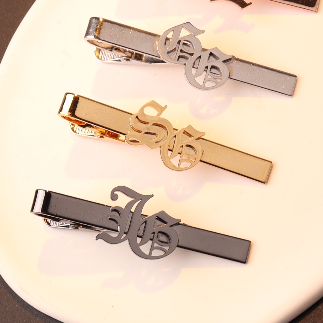 사용자 정의 이름 이니셜 남성용 넥타이 클립 웨딩 넥타 - Men Accessories Name 리뷰 및 가격