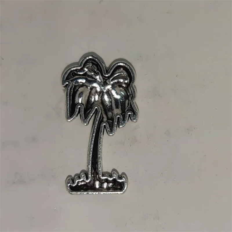 창의적인 실버 코코넛 나무 DIY 합금 배지 (ZP 조 - Men Accessories Silver 리뷰 및 가격