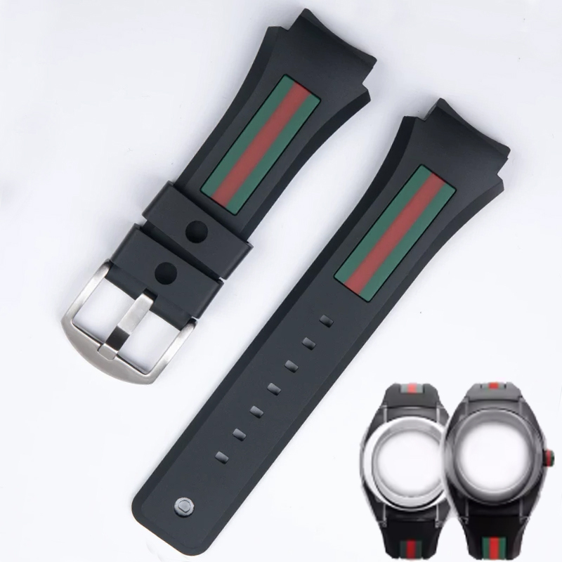 구찌 YA137/YA137107A 고무 시계 액세서리  - Men'S Accessories Gucci 리뷰 및 가격