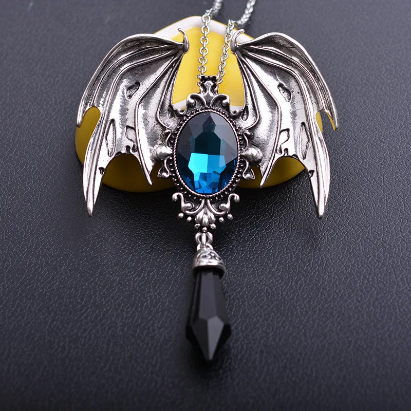 박쥐 목걸이 여성 남성 고딕 보석 박쥐 날개 크리스탈  - Men'S Accessories Jewelry Sale 리뷰 및 가격